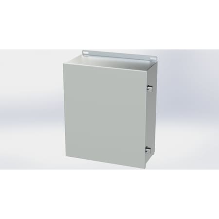 Saginaw Control & Engineering Electrical Enclosures, 14.13 in H, 6 in D, 12 in W, NEMA 3R, 4, 4X, 12, 13, 304 Stainless Steel SCE-1412CHNFSS